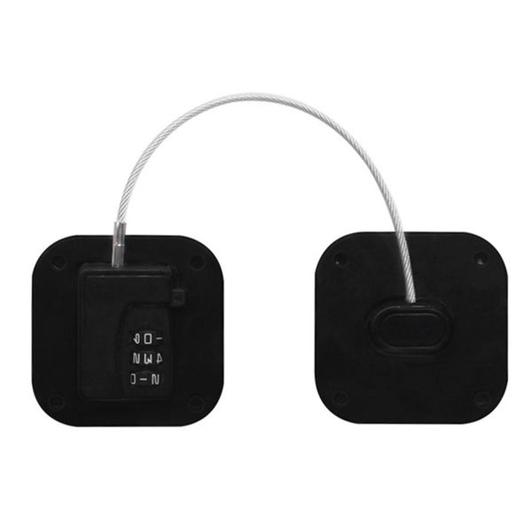 3-Digit Coded Child Safety Locks for Refrigerators Door - Black (Square)