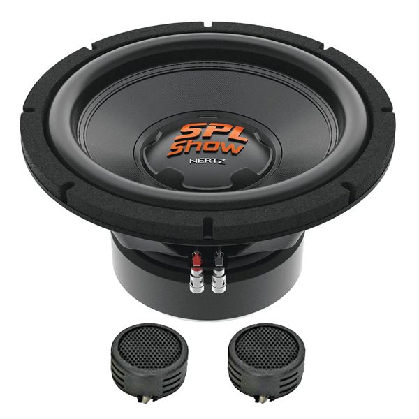 Hertz SPL Show Series SS-12-D2 12" 2000w DVC Subwoofer &amp; Evo Tweeters