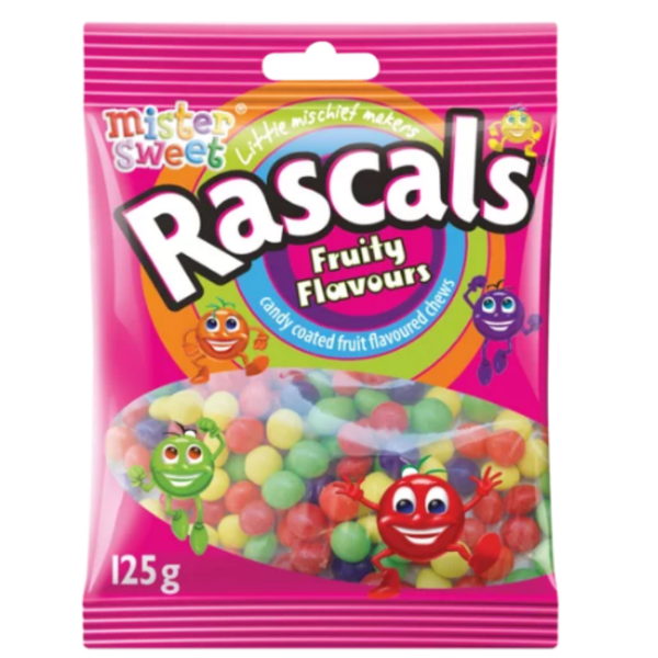 Mister Sweet Rascals Fruity Flavours Sweets 125g - 24-Pack