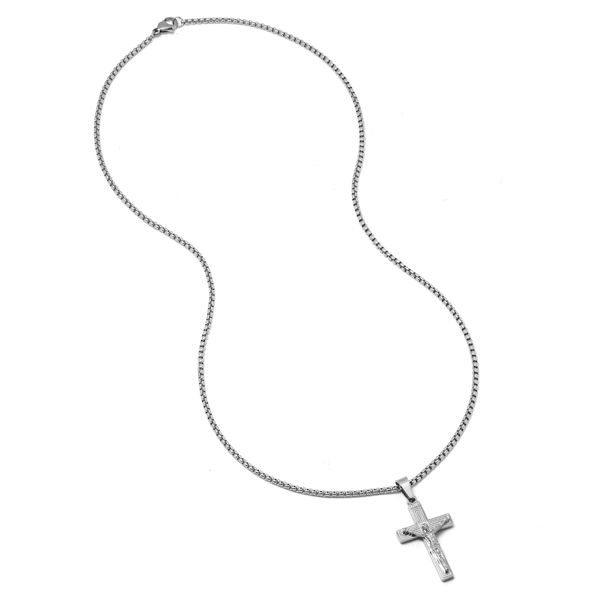Androgyny Stainless Steel Crucifix Necklace