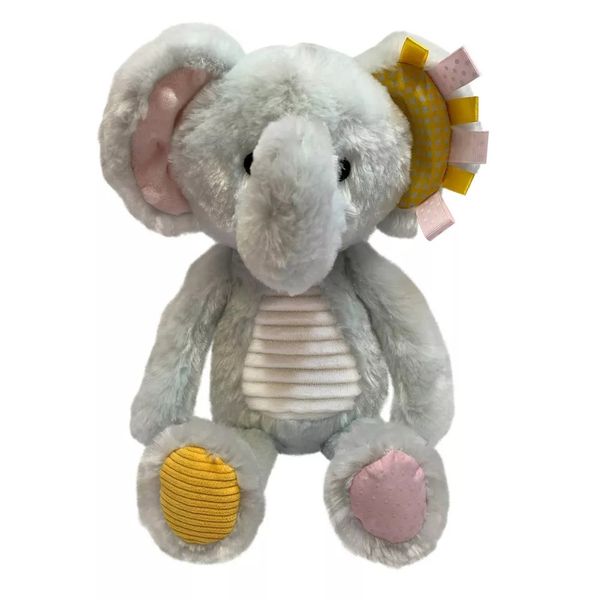 Sensory Snuggables Medium Plush Elephant With Swing Tag And Polybag
