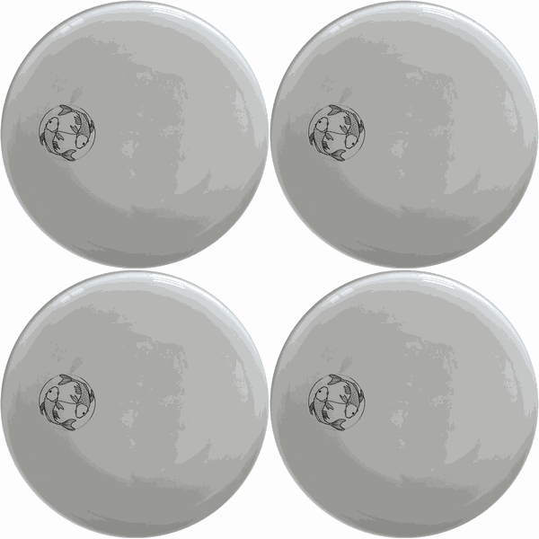 Yingyang Koi Fish Side Plate Set of 4 - Range 1