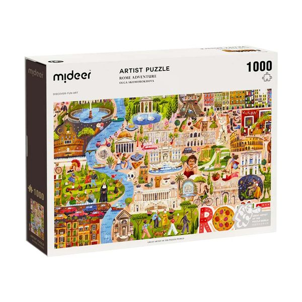 Mideer Artist Jigsaw Puzzle - 1000 Pieces - Rome Adventure