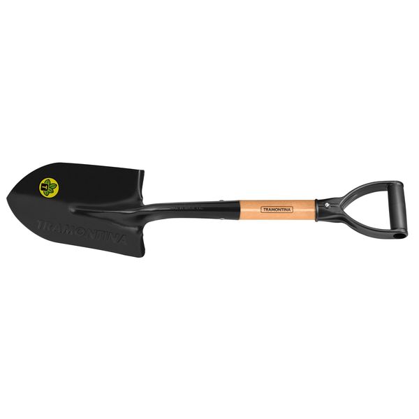 Tramontina Small Steel Shovel with 45 cm Wooden Handle