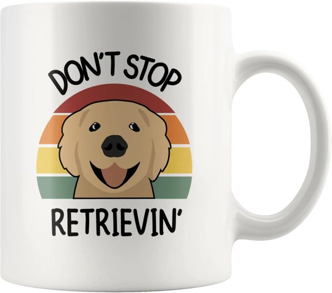 Don't stop retrievin'-Father's day-Mother's day-Vlanetines=--Christmas Mug