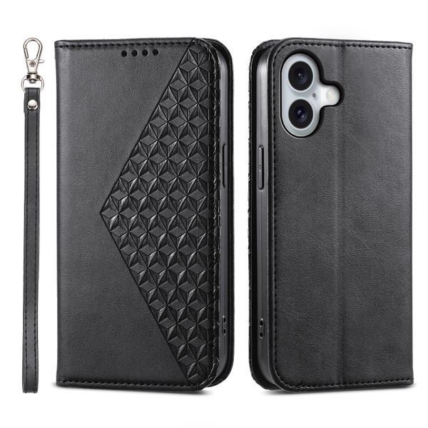 Diamond Calf Magnetic Phone Case Compatible with iPhone 15 Pro Max