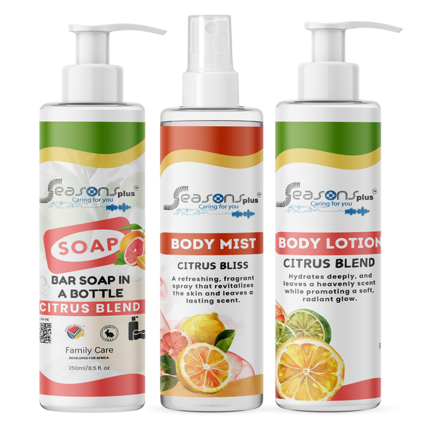 Seasons Plus Bath Time Collection Citrus