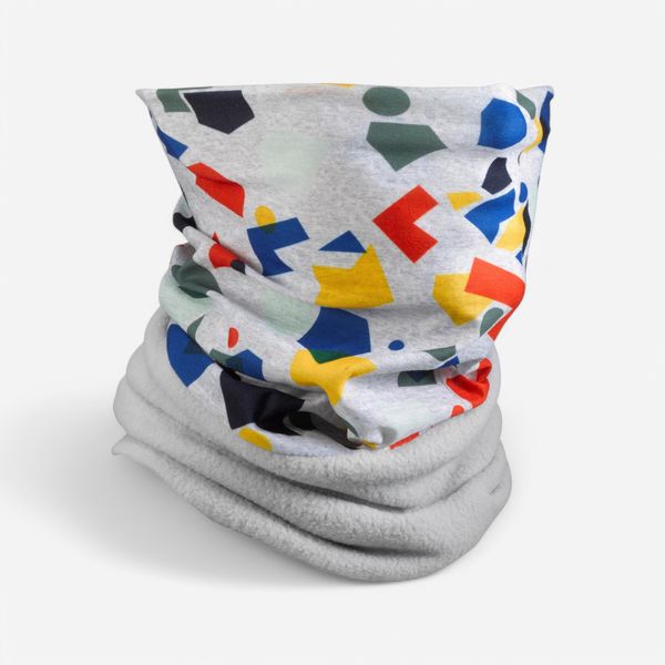 Wedze Kids Snood Hug - Grey Patterned