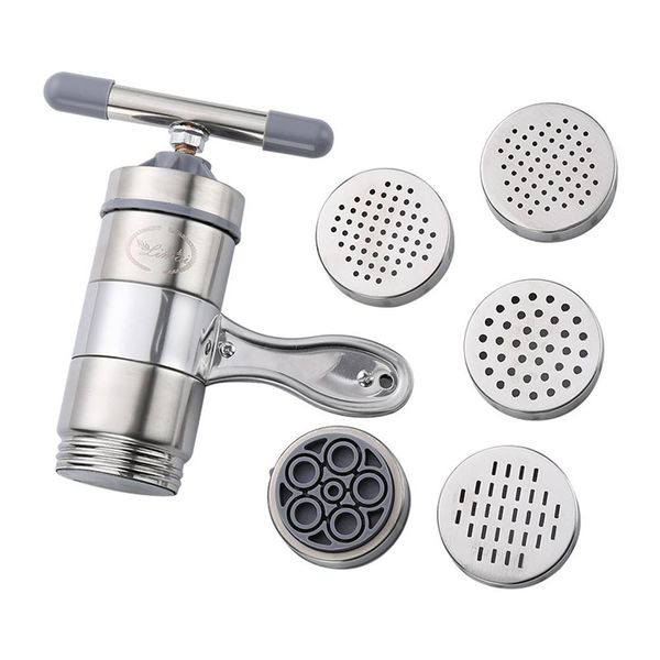 Stainless Steel Manual Noodle Machine Maker with 5 Nozzle Type