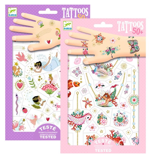 Djeco Tattoos - Fairies &amp; Jewels Combo