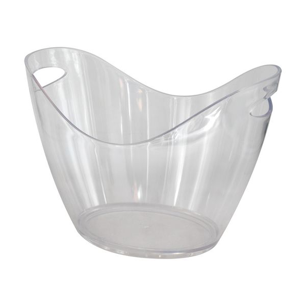 Bar Butler Wine Bucket Oval Clear Ps Plastic, 7l