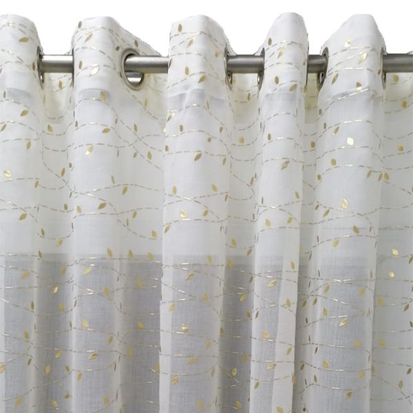 Eyelet - Foiled Gold Leaf Voile image