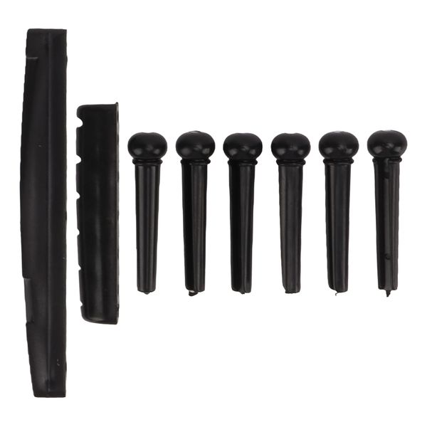 Acoustic Guitar Nut, Saddle &amp; Bridge Pins Set