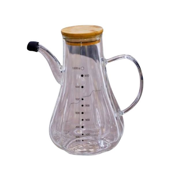 1000ML Glass Oil Dispenser Bottle with Handle &amp; Pour Spout