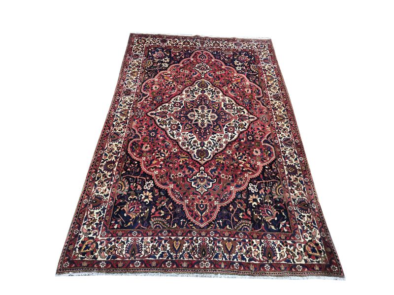 Top Persian Carpet - Brown Wool Floral 282 x 208 cm