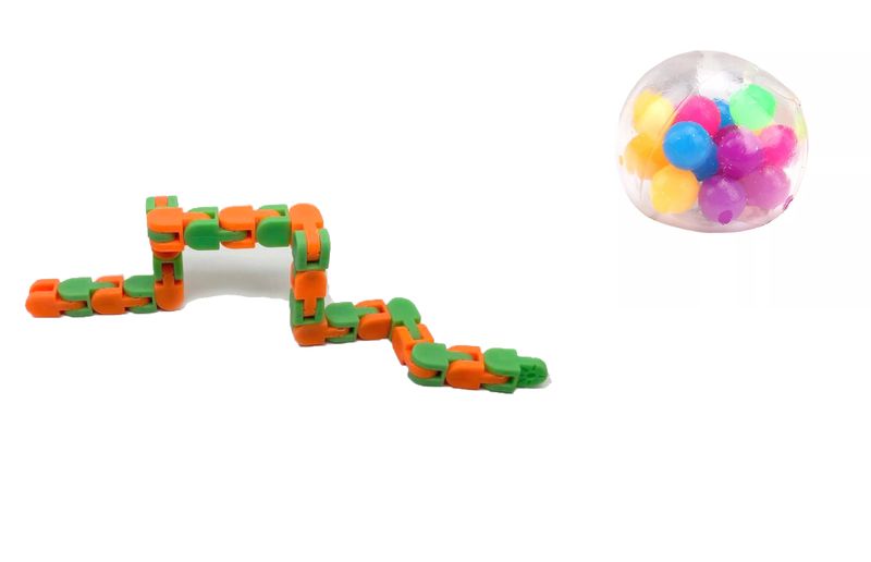 2 Pack Fidget Games - DNA Ball &amp; Tracks Fidget