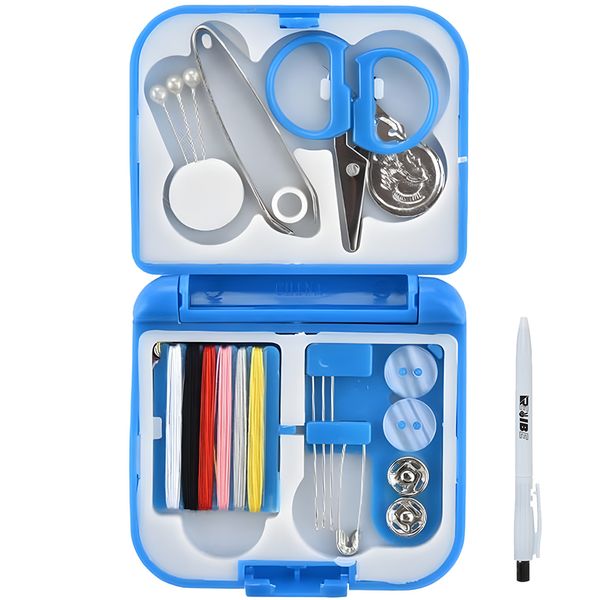 2Pack Assorted Colors Quality Convenient Travel Sewing Kit Box +ReVibe Gift