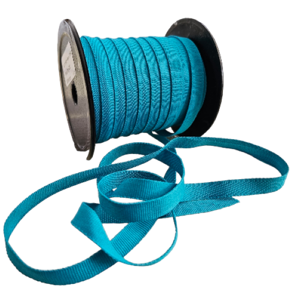 Turquoise Petersham Ribbon 10mm - 50m roll