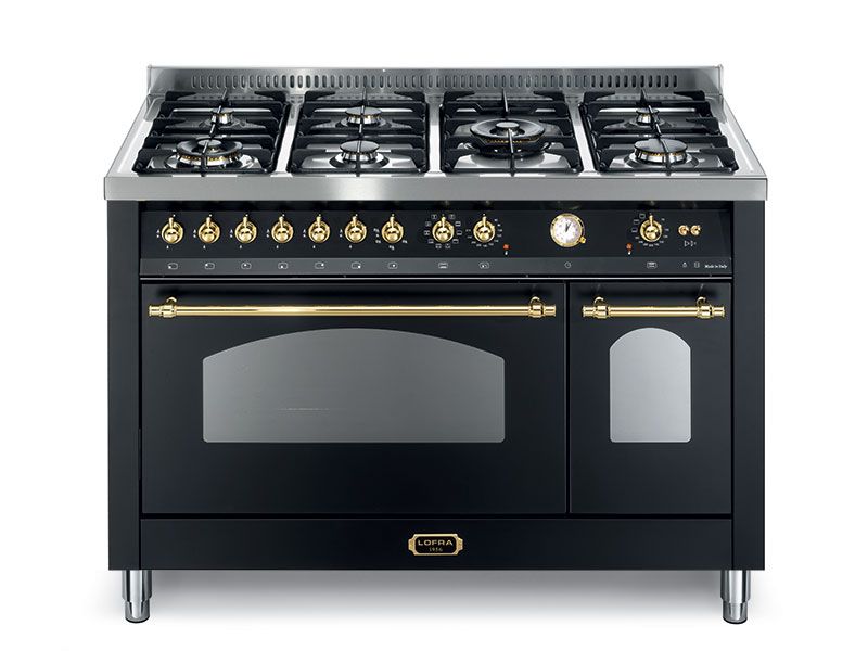 Lofra Dolcevita Black 120cm Gas Top and Electric Oven