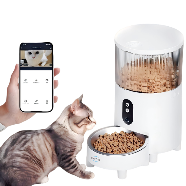 Smart Pet Automatic Feeder Real-Time Video Monitoring