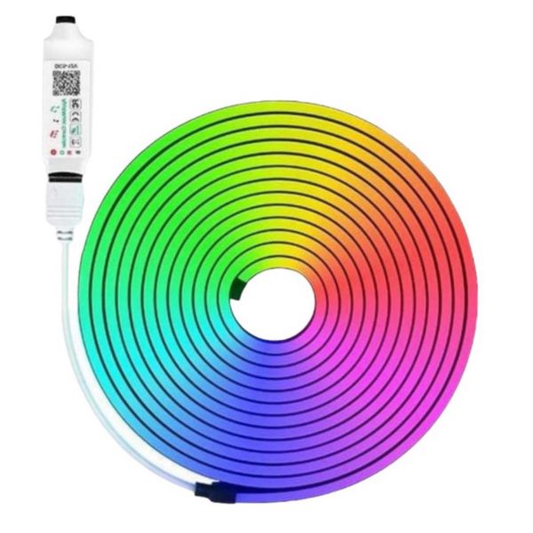 RGB-IC LED Neon Rope Lights Controlled by Mobile App - 0.5m