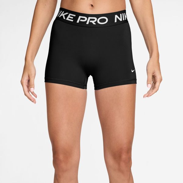 Nike Women's Pro Mid-Rise 3" Biker Shorts - Black/White