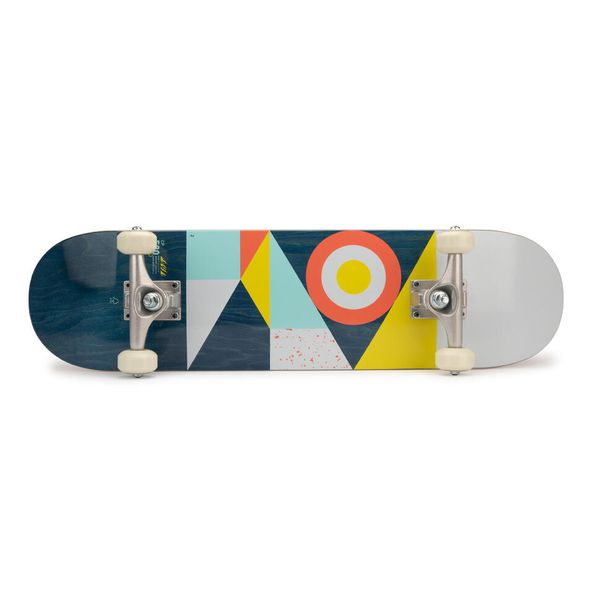 Oxelo CP500 Mid 7.5" Flag Complete Skateboard - For Ages 8 - 12