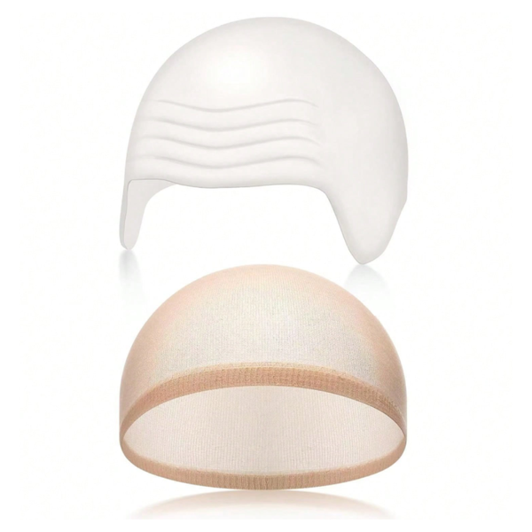 Bald Outfit Cosplay Accessories Set with Latex Bald Hat
