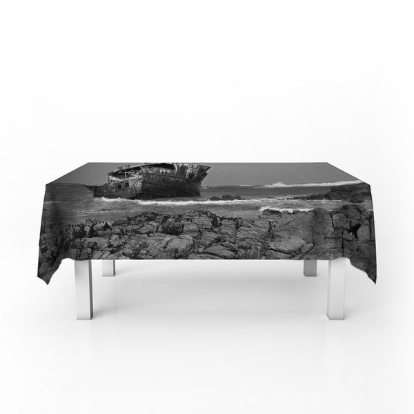 Shipwreck West Coast Black White By Fanie Heymans