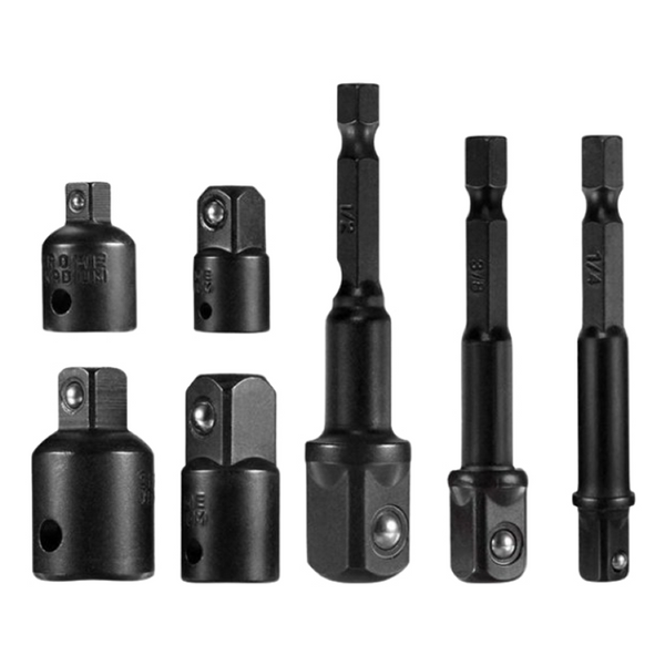 Horusdy 7 Piece Impact Socket Adapters and Reducer Set