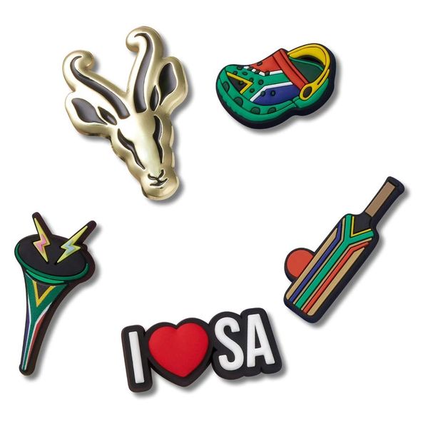 Crocs Women - South African Sports Mix 5 Pack Jibbitz