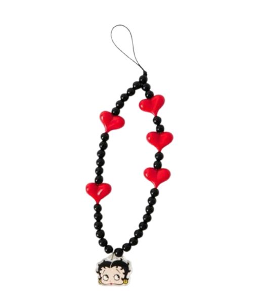 Betty Boop Heart Handmade Phone Charm -Compatible with Any Device