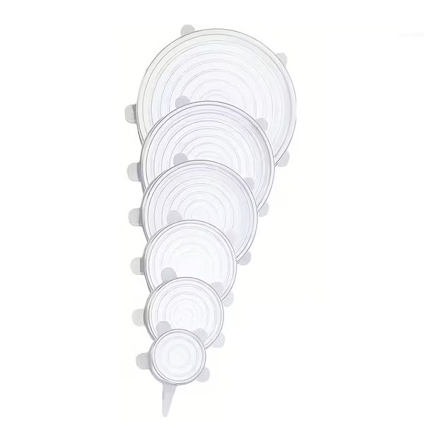 6Pcs Transparent Round Food Cover