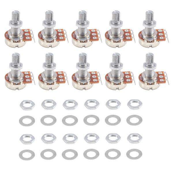 Guitar Small Size Pots A500K Potentiometers For Guitar Bass Parts (Pack Of