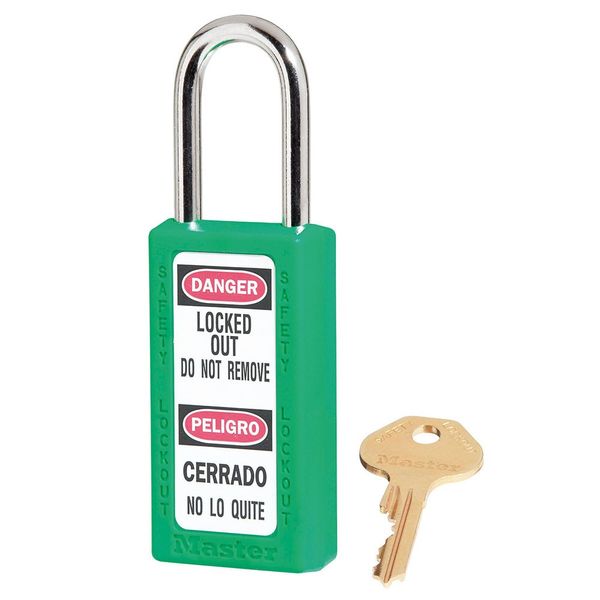 Master Lock 411 Lockout Padlock Tall Green
