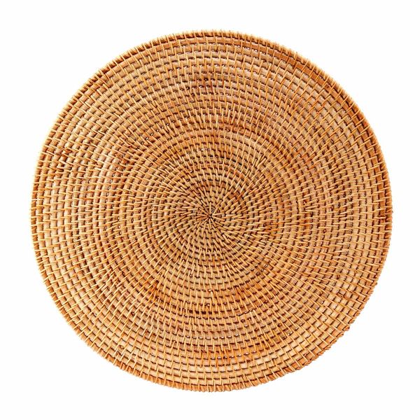 Rattan Woven Placemats,Round Table Mats,Non Slip Heat Resistant Place Mat