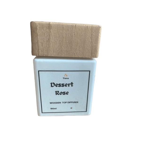 TTiana Wooden Top Diffuser - 180ML - Dessert Rose