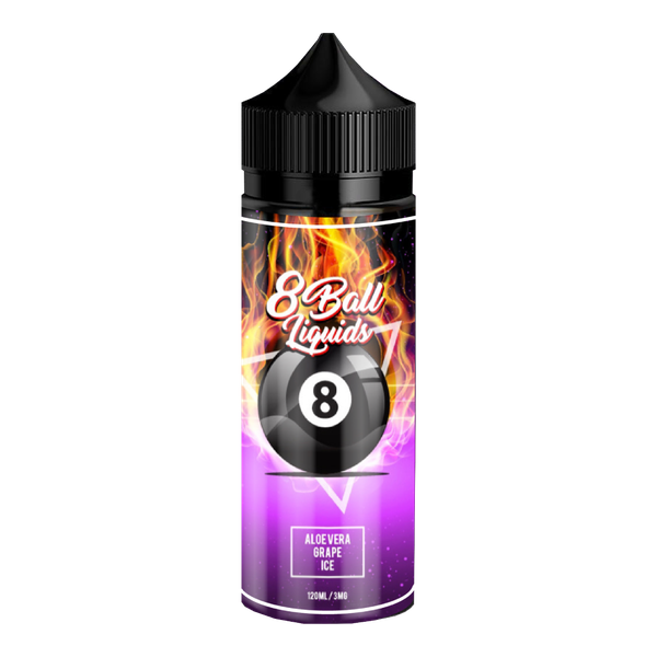 8 Ball Liquid - Aloevera Grape On Ice - Vape Juice- 120ml Refill