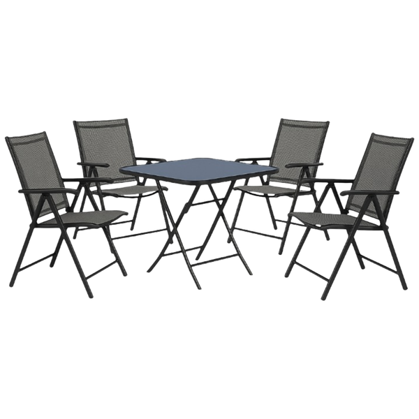 Outdoor Patio Set - Table 80x80 + 4 Chairs