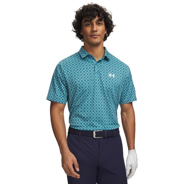 Under Armour Men's Matchplay Printed Polo - Boundless Blue