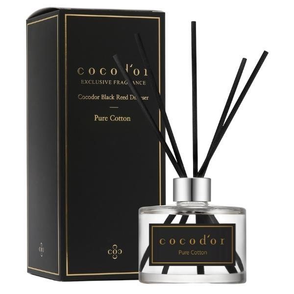 Cocod'or - Black Reed Diffuser - Pure Cotton (200ml)