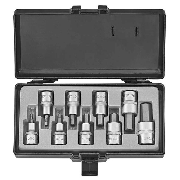 Force 1/2'' Socket Hex Set 9 Piece