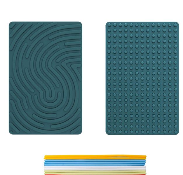 2 Pack Montessori Sensory Activity Board for Kids - Silicone Maze Tracing