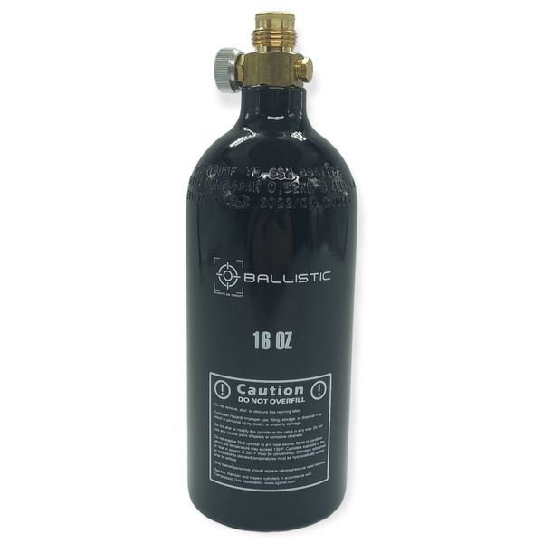 Ballistic Co2 16oz Bottle With On/Off Valve