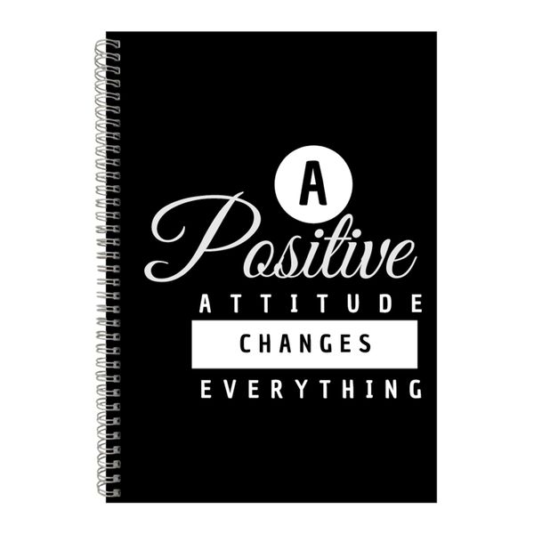 Positive A4 Notebook Spiral Lined Motivational Sayings Graphic Notepad 169