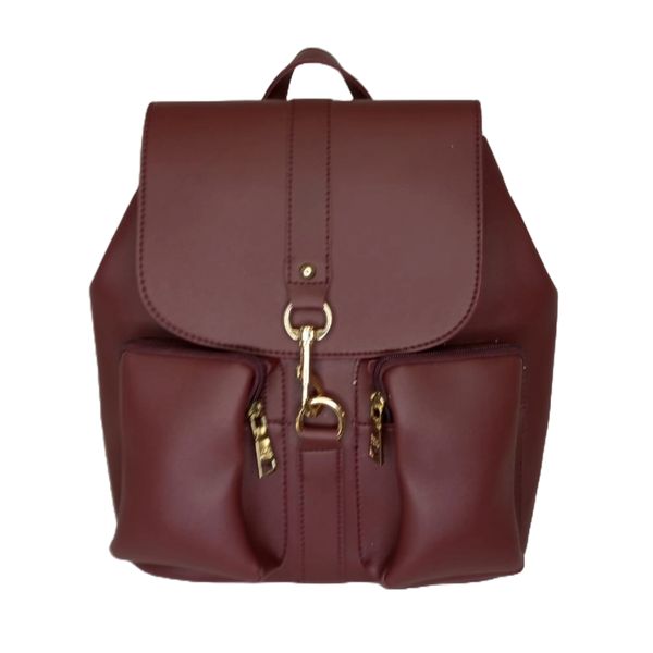 Ladies Maroon Fashion Backpack