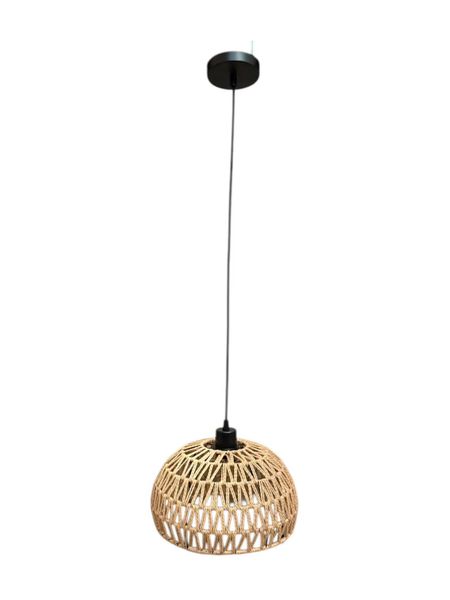 Farmhouse Natural Rattan Pendant Light-MRUL