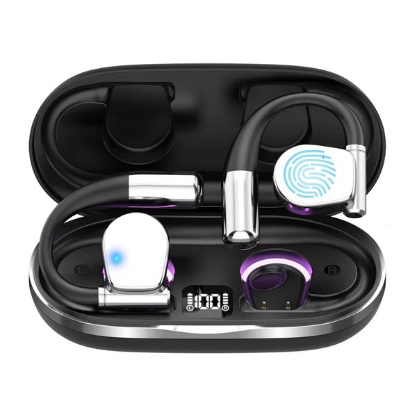 A Pair of Wireless Hanging Ear Bluetooth Earphones