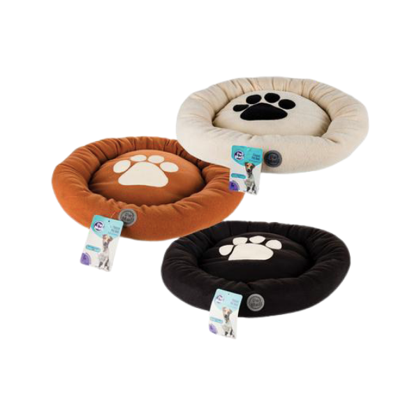 Pet Mall Bed- Round Fleece Bed Small