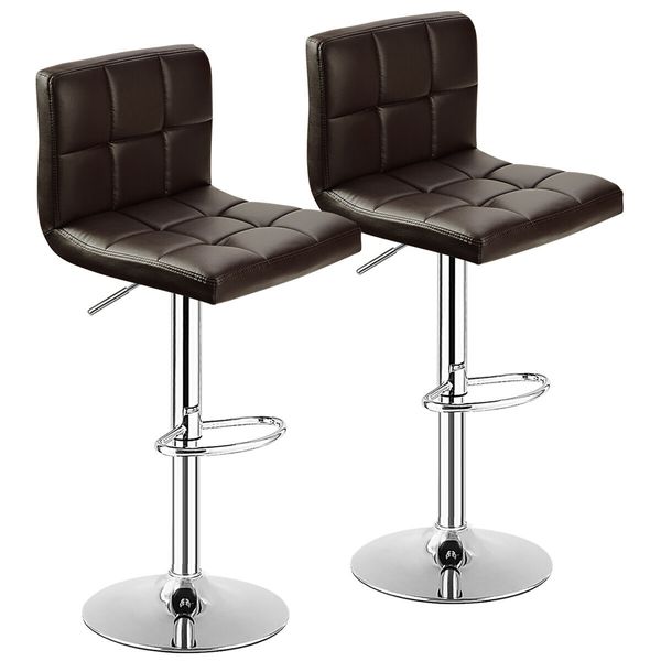 Bar Stools / Kitchen Counter Stools – Set of 2- Brown Colour